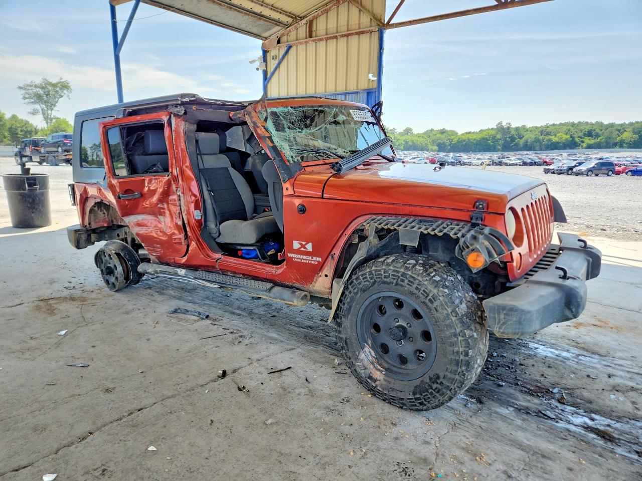 2009 Jeep Wrangler Unlimited X Оранжевый vin: 1J4GA39129L770876