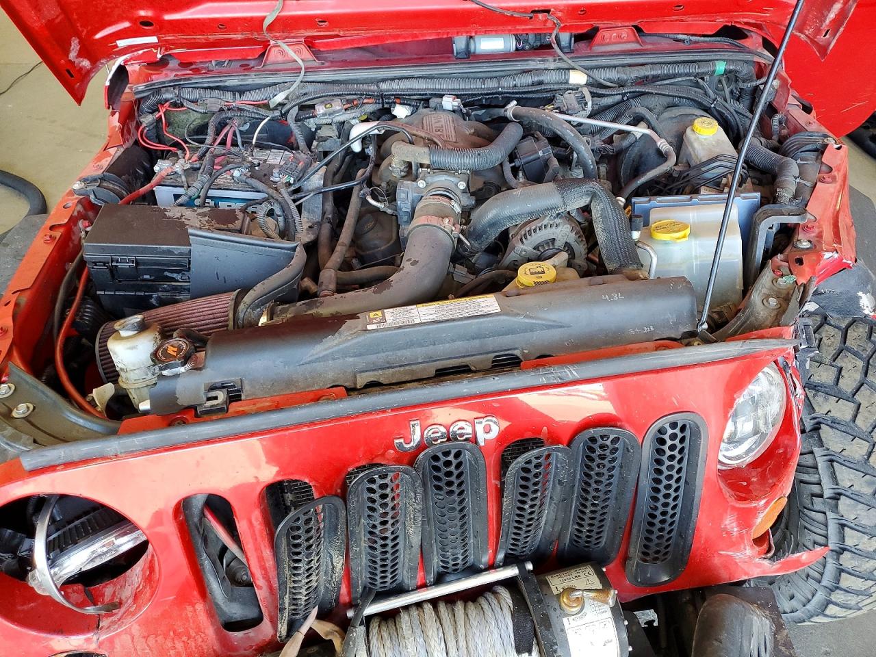 2007 Jeep Wrangler X Red vin: 1J4GA39137L206750