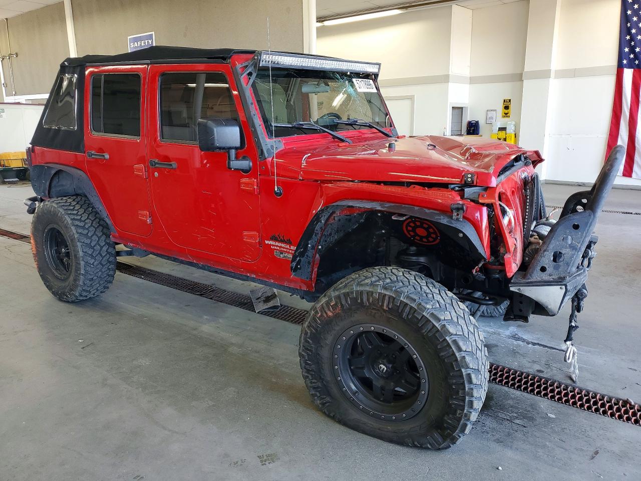 2007 Jeep Wrangler X Red vin: 1J4GA39137L206750