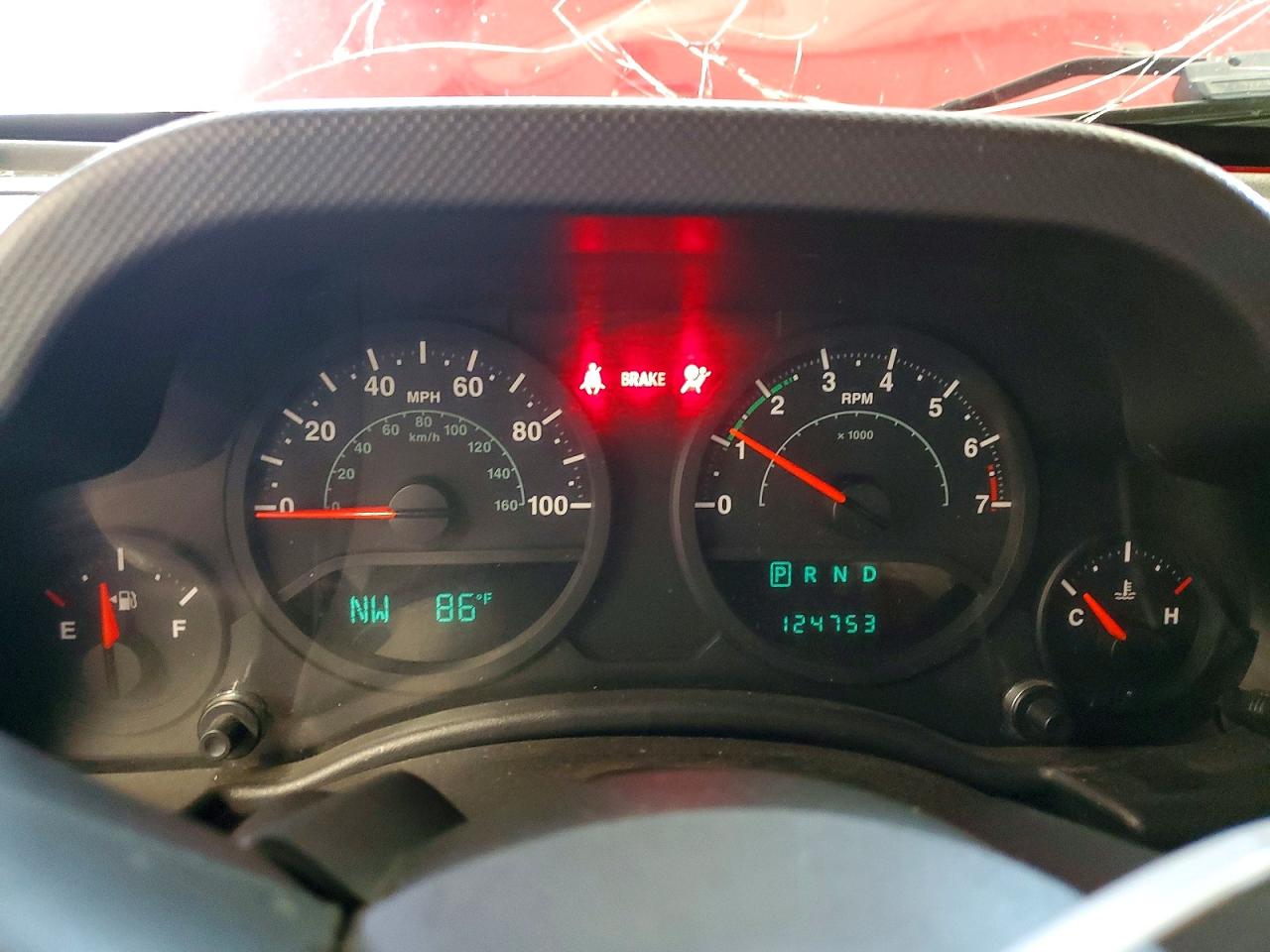 2007 Jeep Wrangler X Red vin: 1J4GA39137L206750