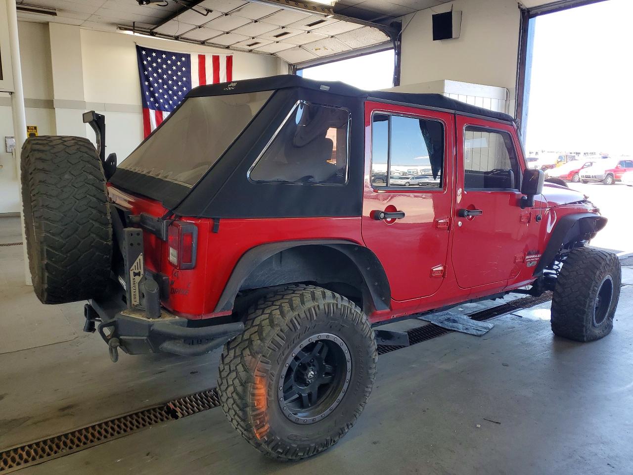 2007 Jeep Wrangler X Red vin: 1J4GA39137L206750