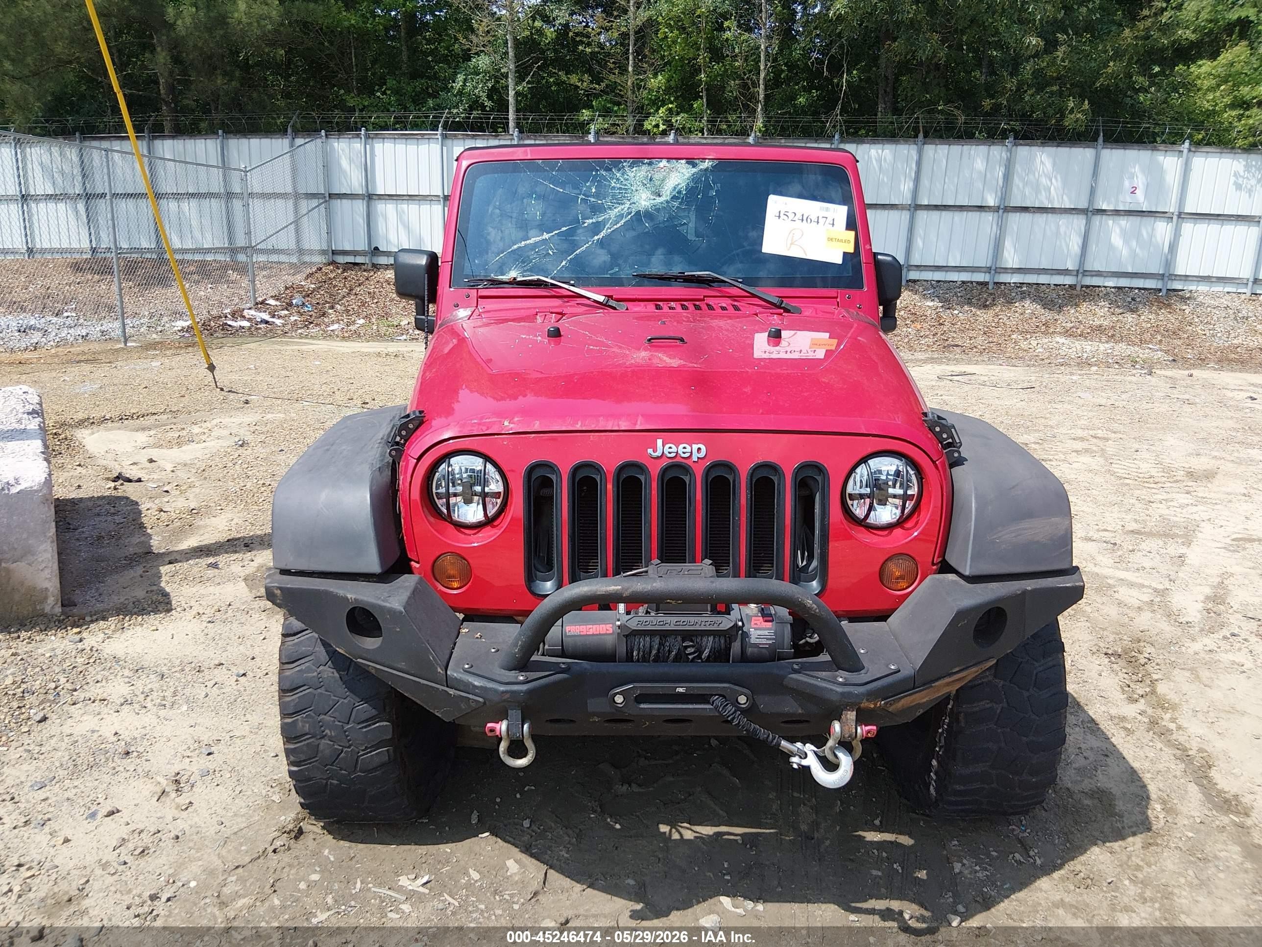 2008 Jeep Wrangler Unlimited X Red vin: 1J4GA39138L547907