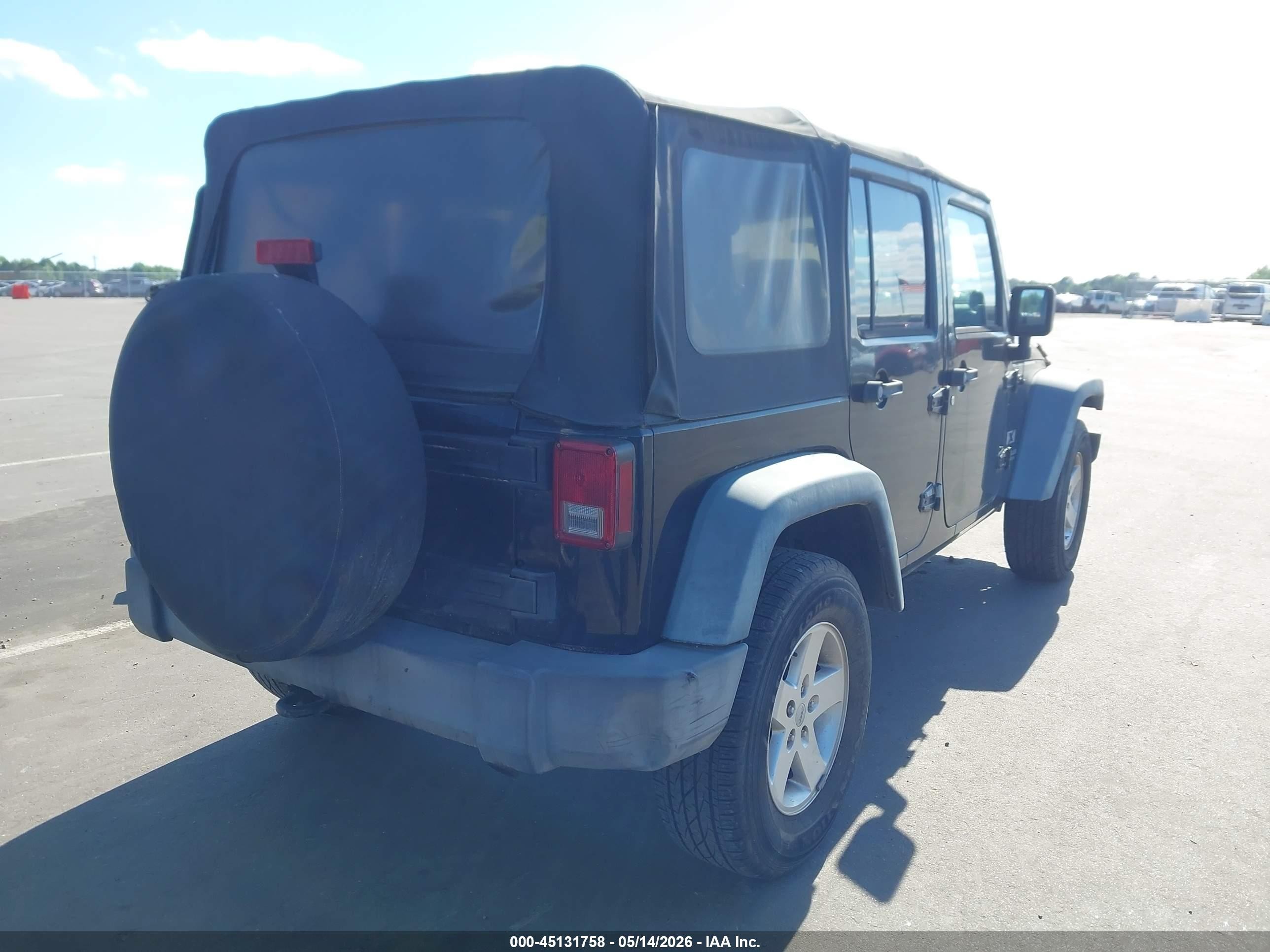 2008 Jeep Wrangler   Black vin: 1J4GA39138L548748
