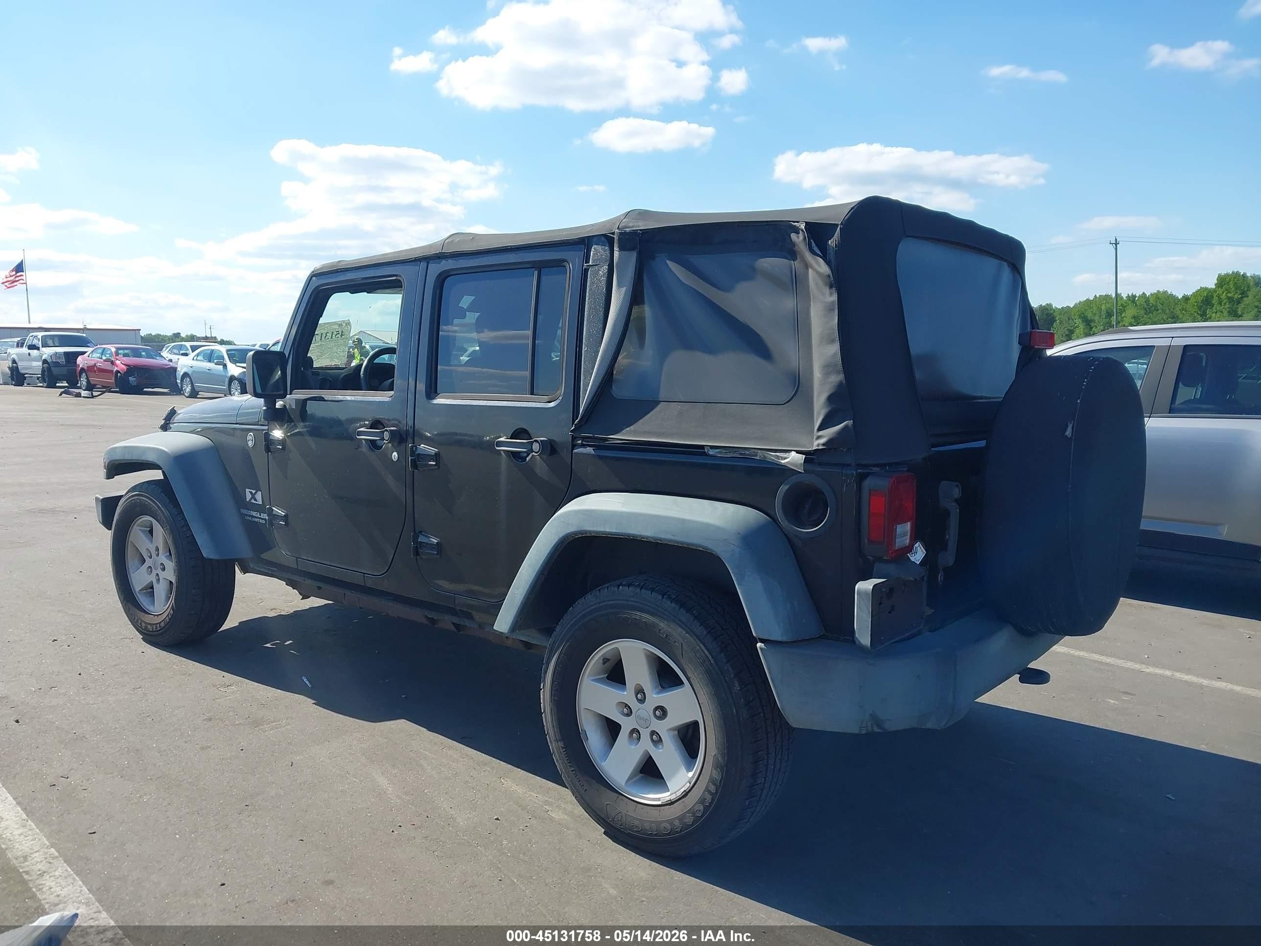 2008 Jeep Wrangler   Black vin: 1J4GA39138L548748