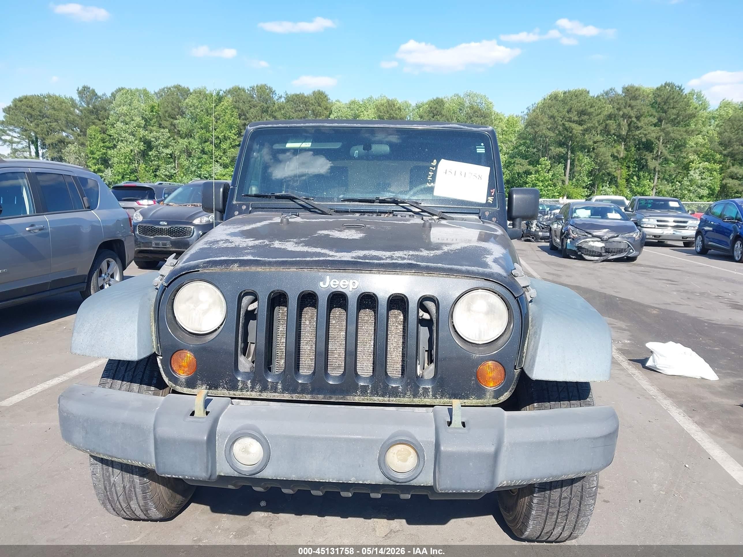 2008 Jeep Wrangler   Black vin: 1J4GA39138L548748
