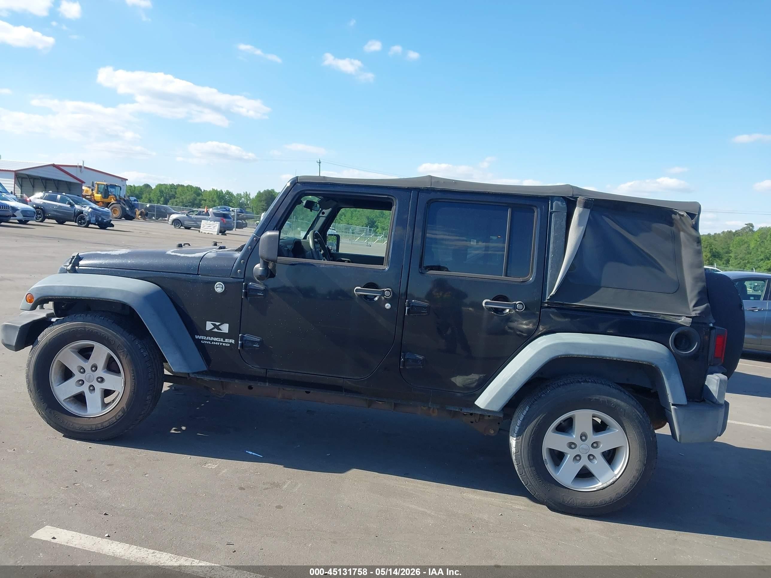 2008 Jeep Wrangler   Black vin: 1J4GA39138L548748