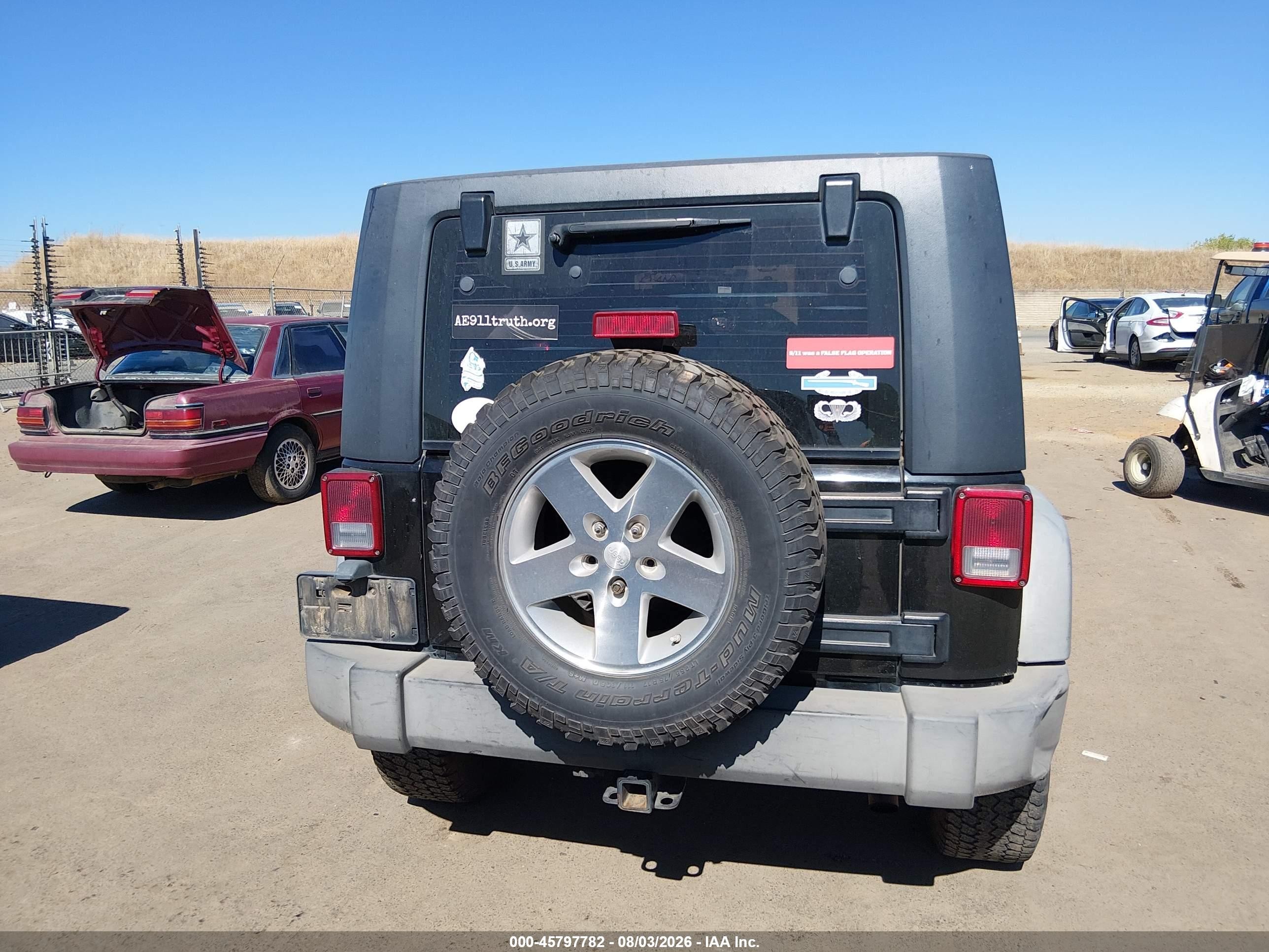 2008 Jeep Wrangler Unlimited X Black vin: 1J4GA39138L584889