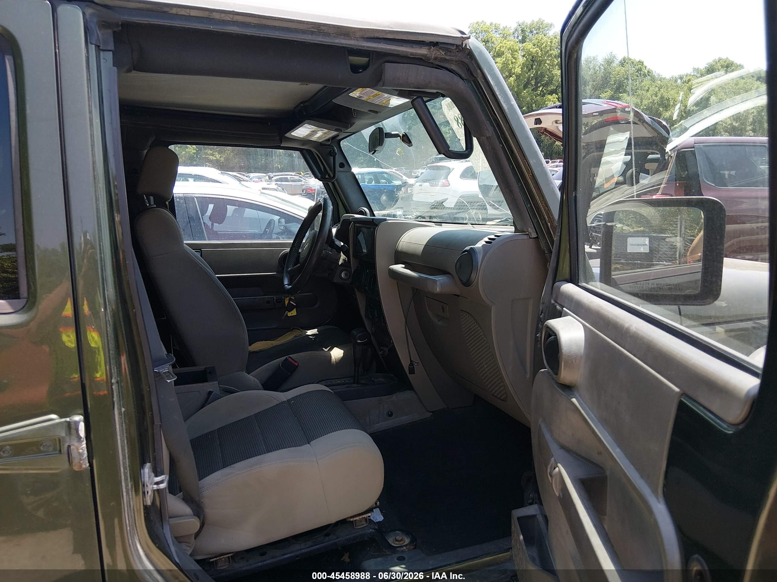 2007 Jeep Wrangler Unlimited X Green vin: 1J4GA39147L154805