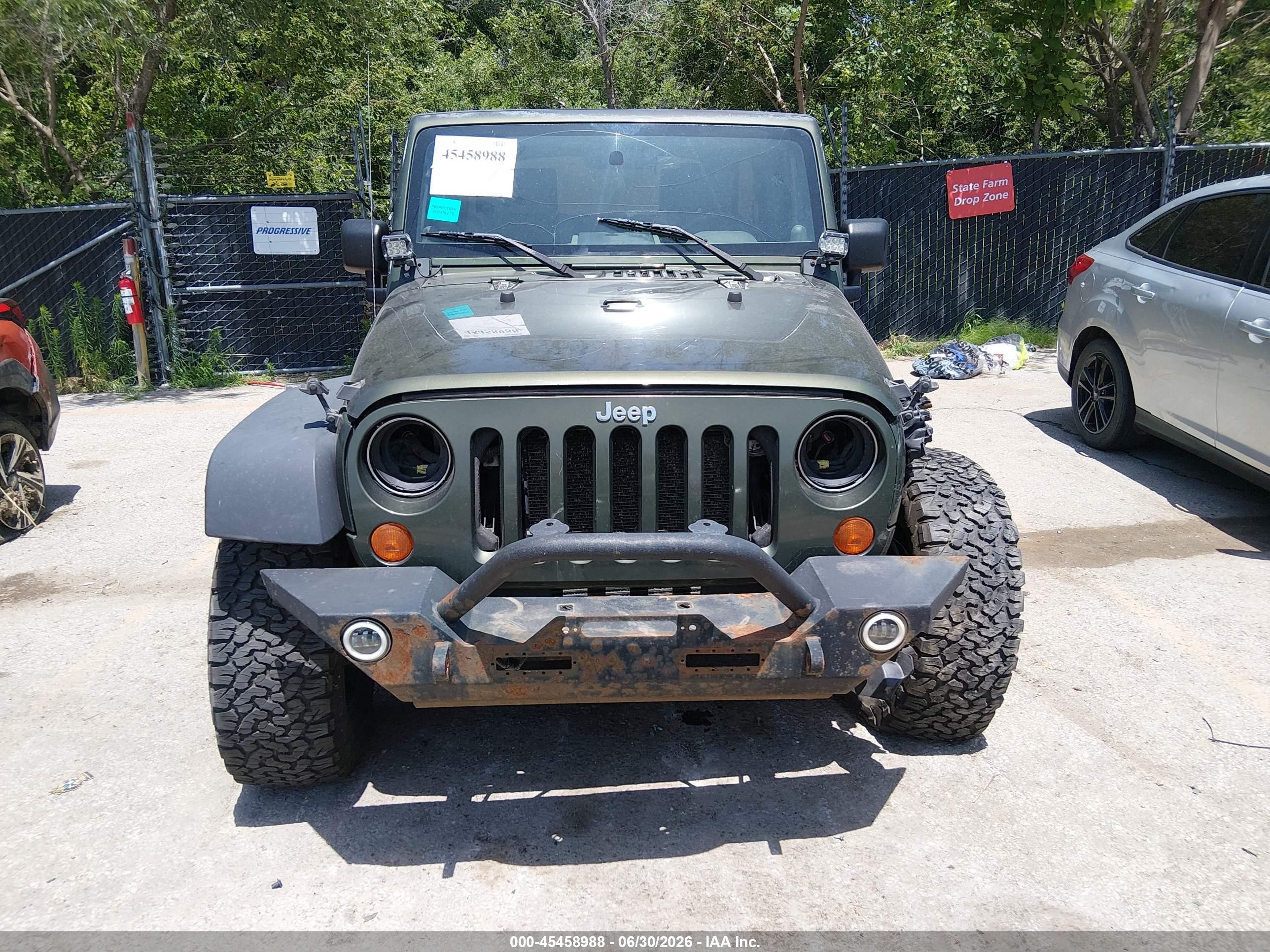 2007 Jeep Wrangler Unlimited X Green vin: 1J4GA39147L154805