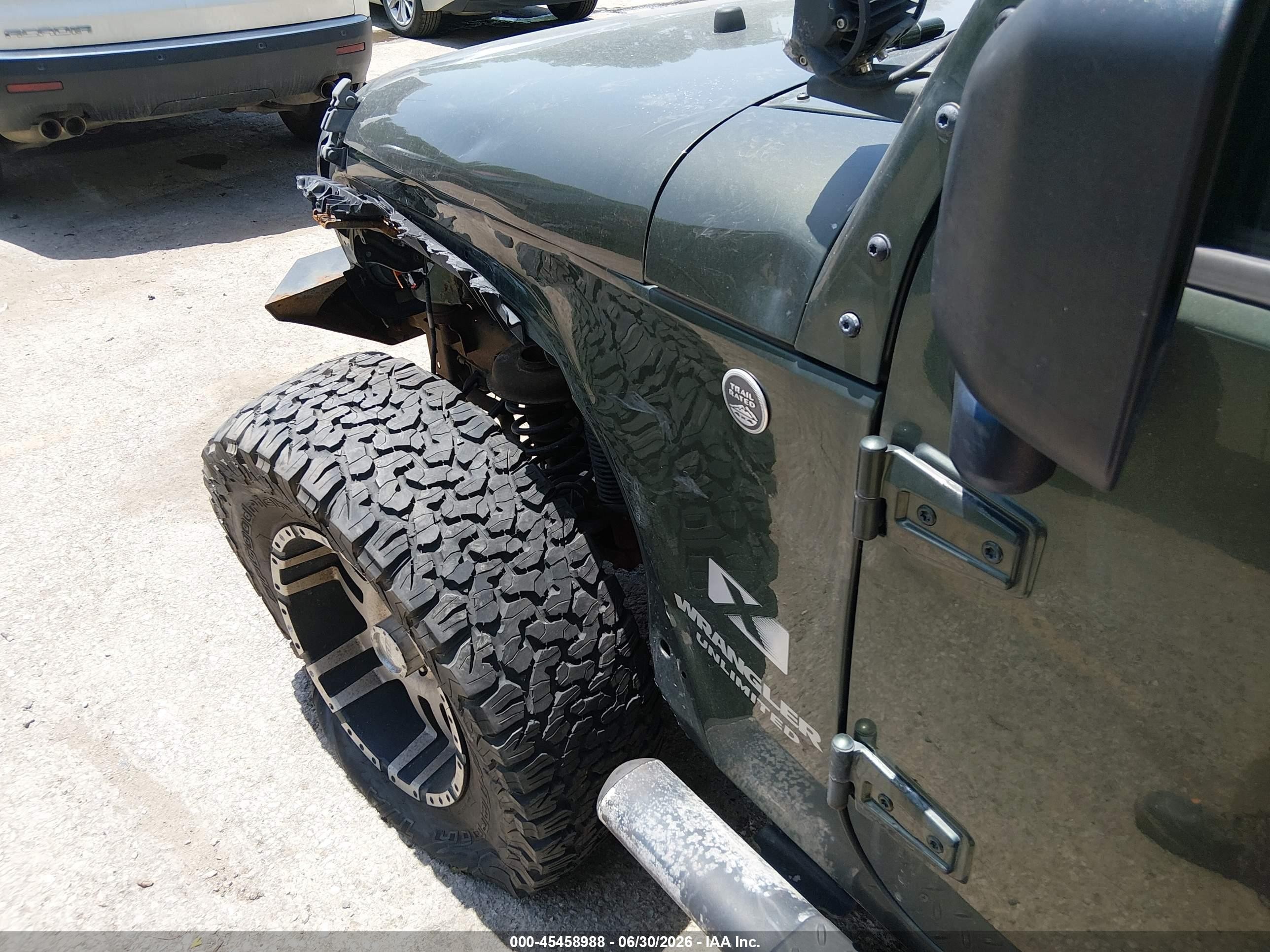 2007 Jeep Wrangler Unlimited X Green vin: 1J4GA39147L154805