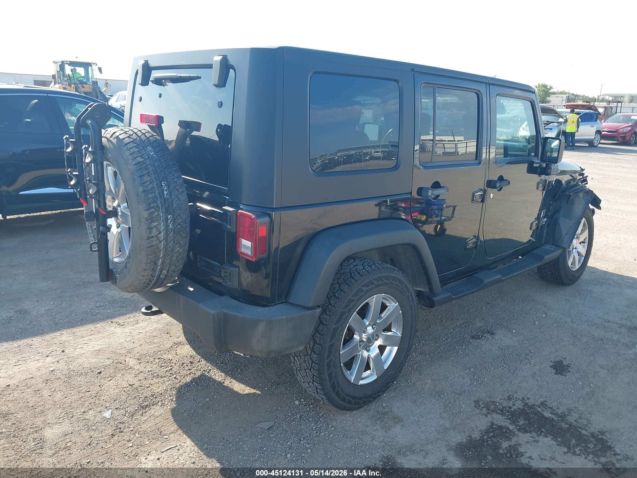 2008 Jeep Wrangler Unlimited X Черный vin: 1J4GA39148L536107