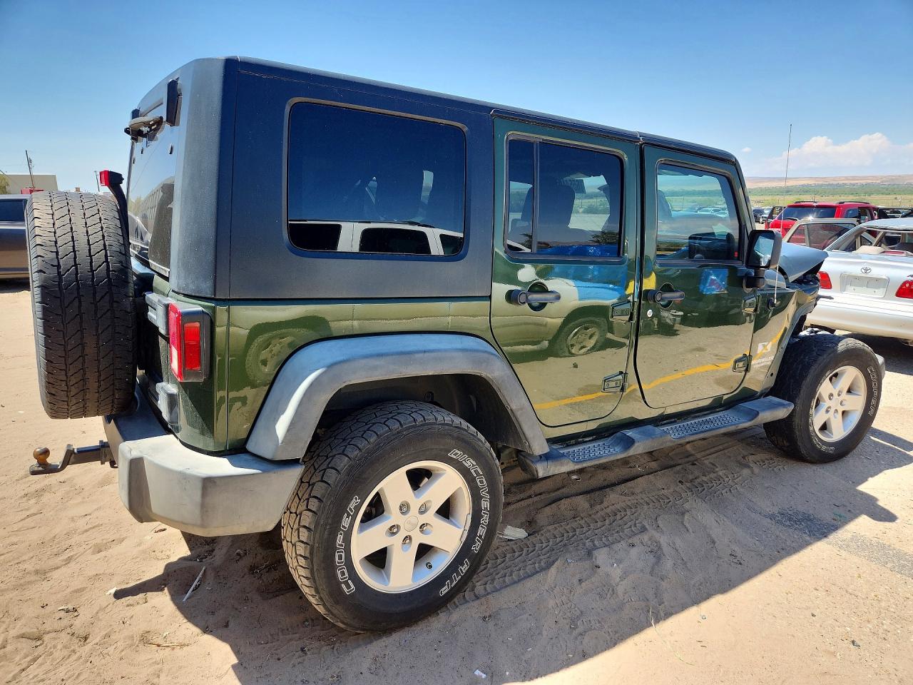 2008 Jeep Wrangler Unlimited X Green vin: 1J4GA39148L548788