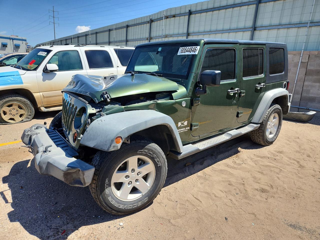 2008 Jeep Wrangler Unlimited X Green vin: 1J4GA39148L548788