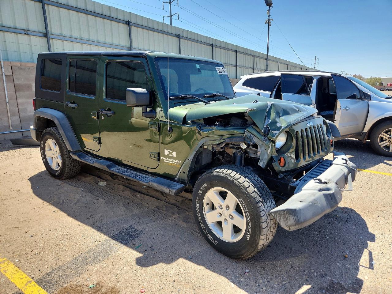 2008 Jeep Wrangler Unlimited X Green vin: 1J4GA39148L548788