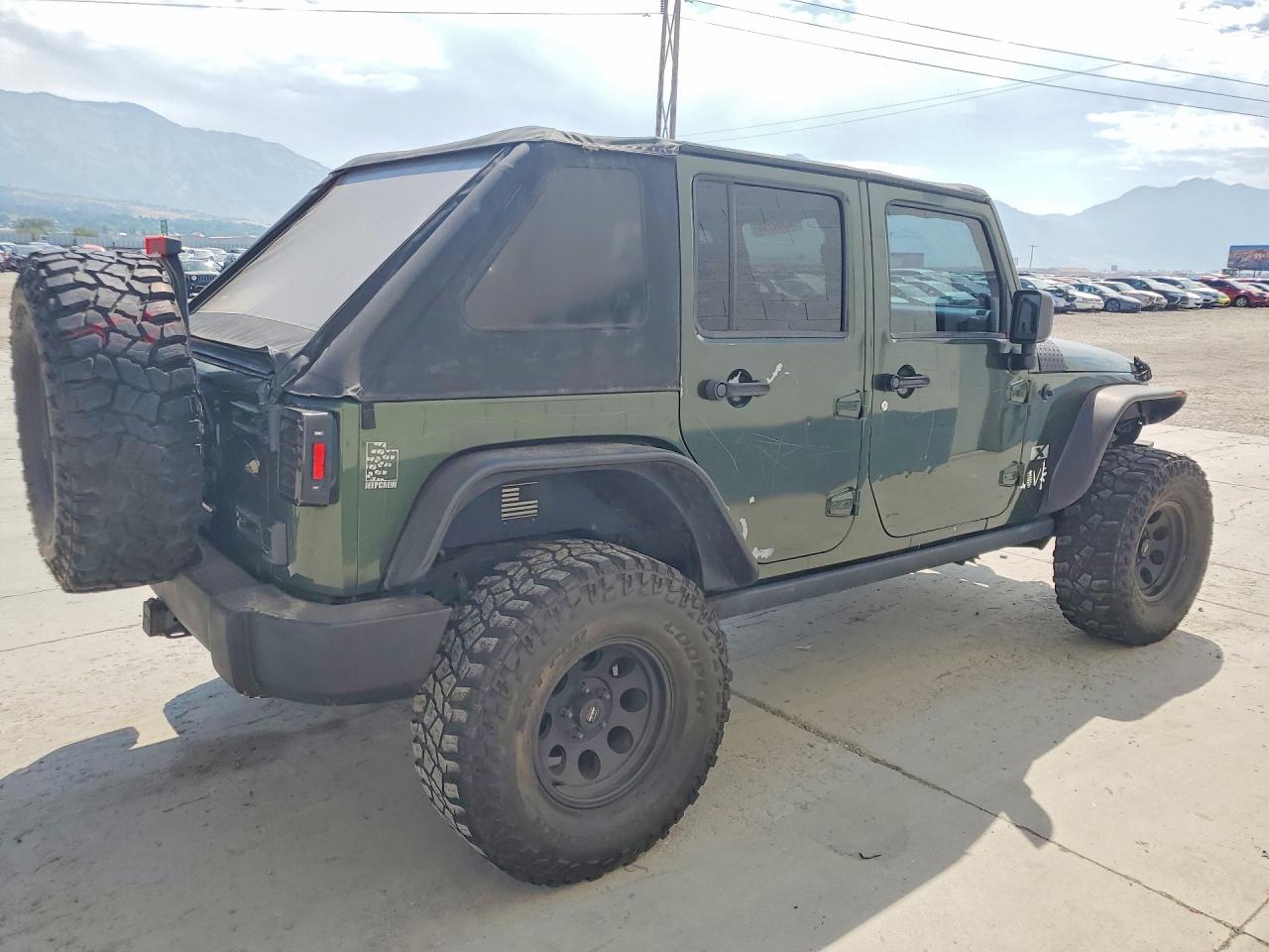 2008 Jeep Wrangler Unlimited X Green vin: 1J4GA39148L598915