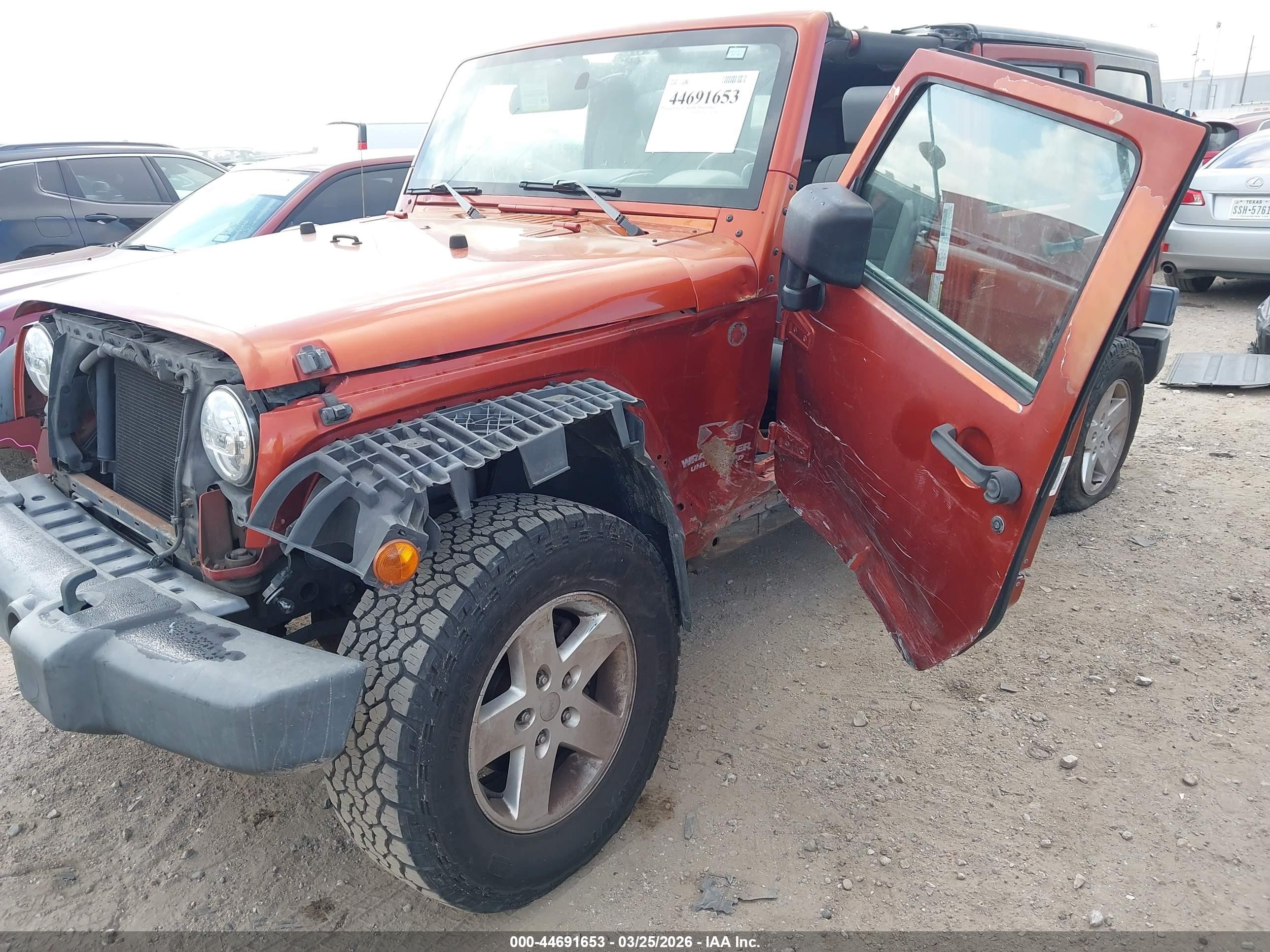 2009 Jeep Wrangler Unlimited X Orange vin: 1J4GA39149L749947