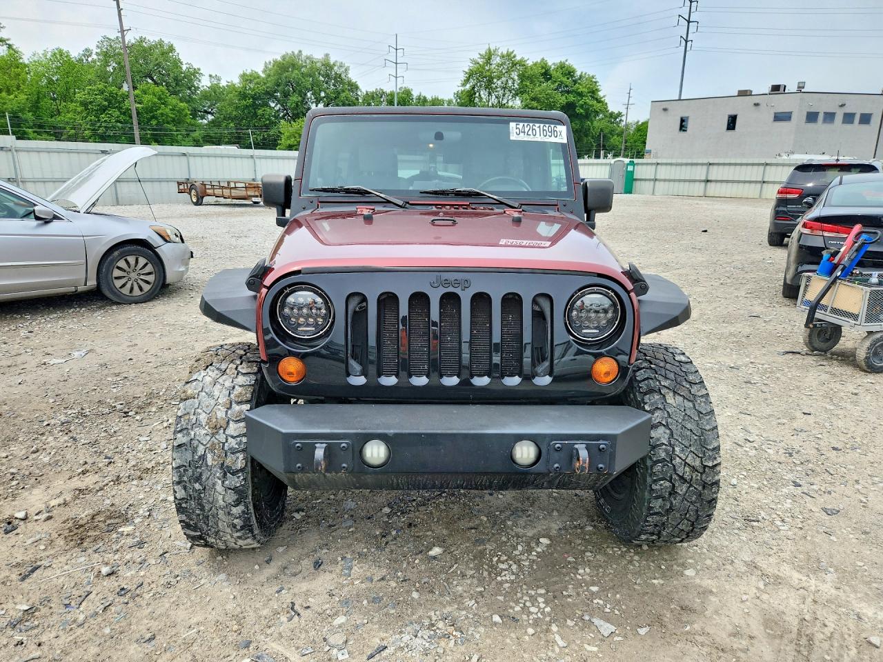 2007 Jeep Wrangler X Burgundy vin: 1J4GA39157L161052