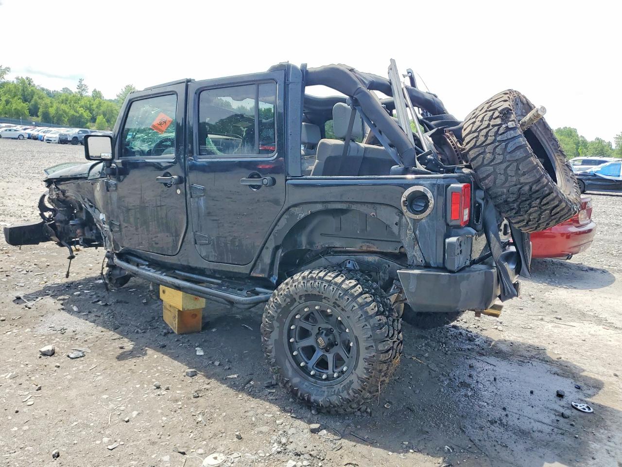 2008 Jeep Wrangler Unlimited X Black vin: 1J4GA39158L653114