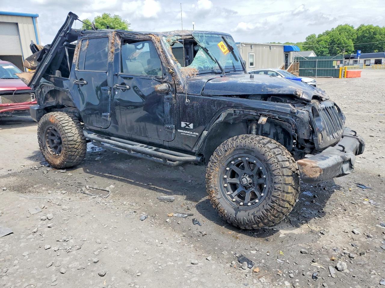 2008 Jeep Wrangler Unlimited X Black vin: 1J4GA39158L653114