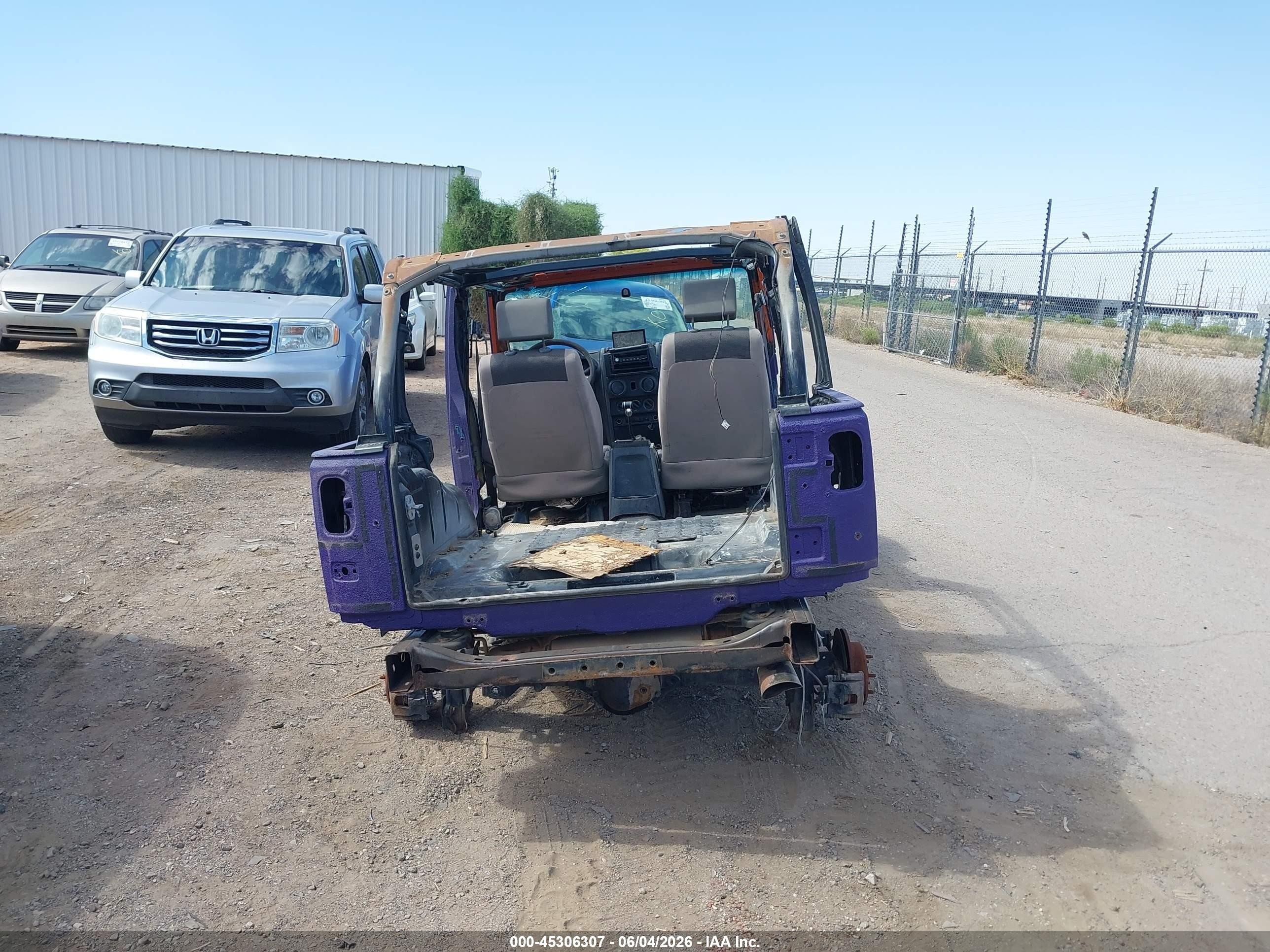 2007 Jeep Wrangler Unlimited X Purple vin: 1J4GA39167L138668