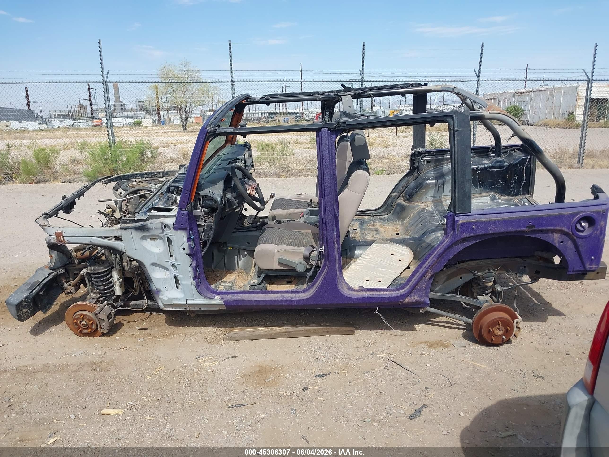 2007 Jeep Wrangler Unlimited X Purple vin: 1J4GA39167L138668