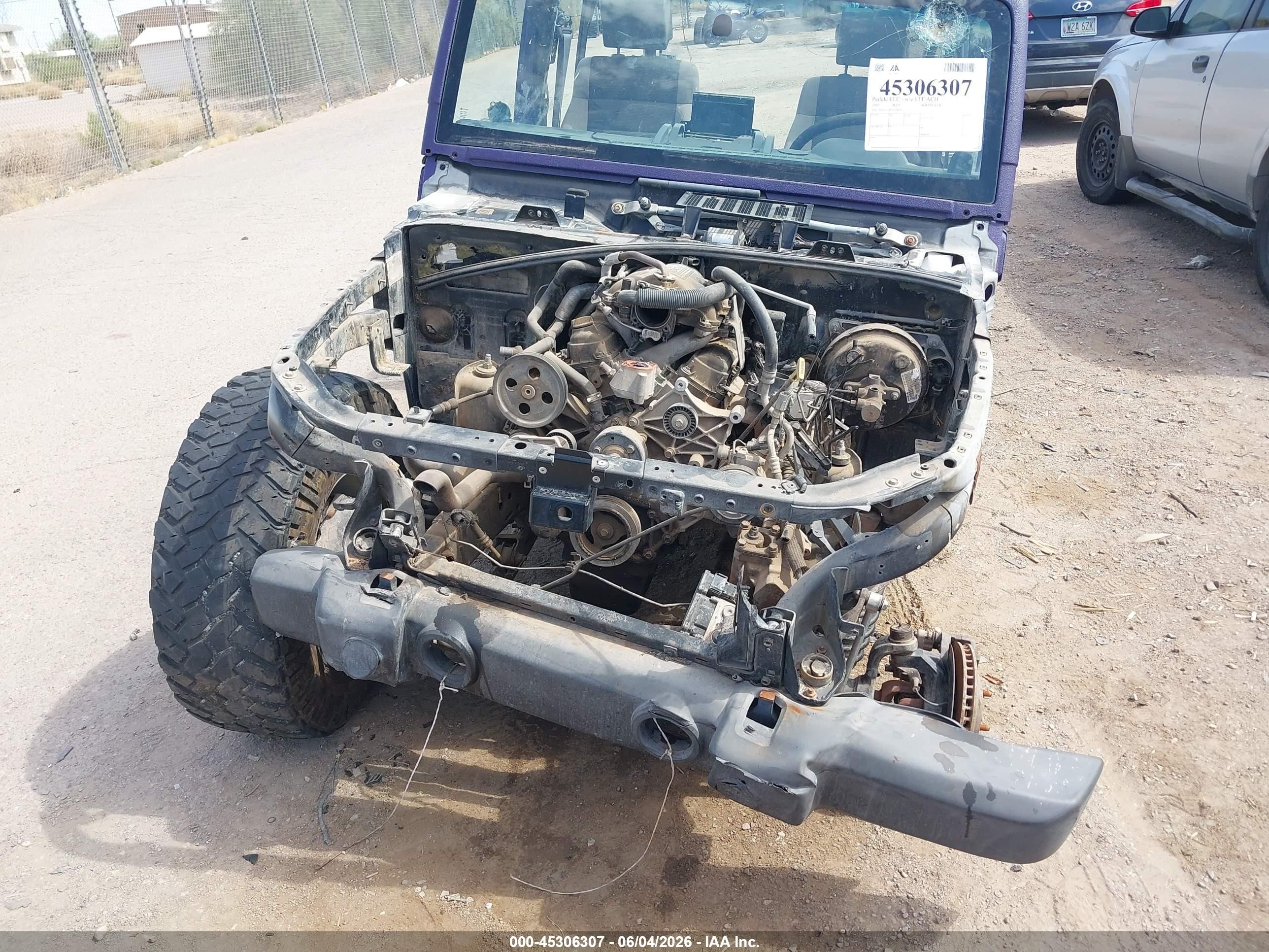 2007 Jeep Wrangler Unlimited X Purple vin: 1J4GA39167L138668