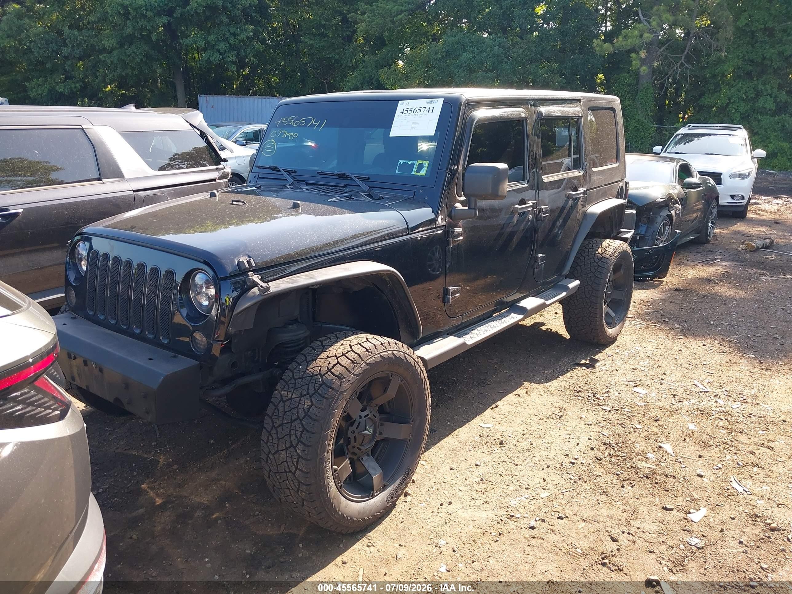 2007 Jeep Wrangler Unlimited X Black vin: 1J4GA39167L148083