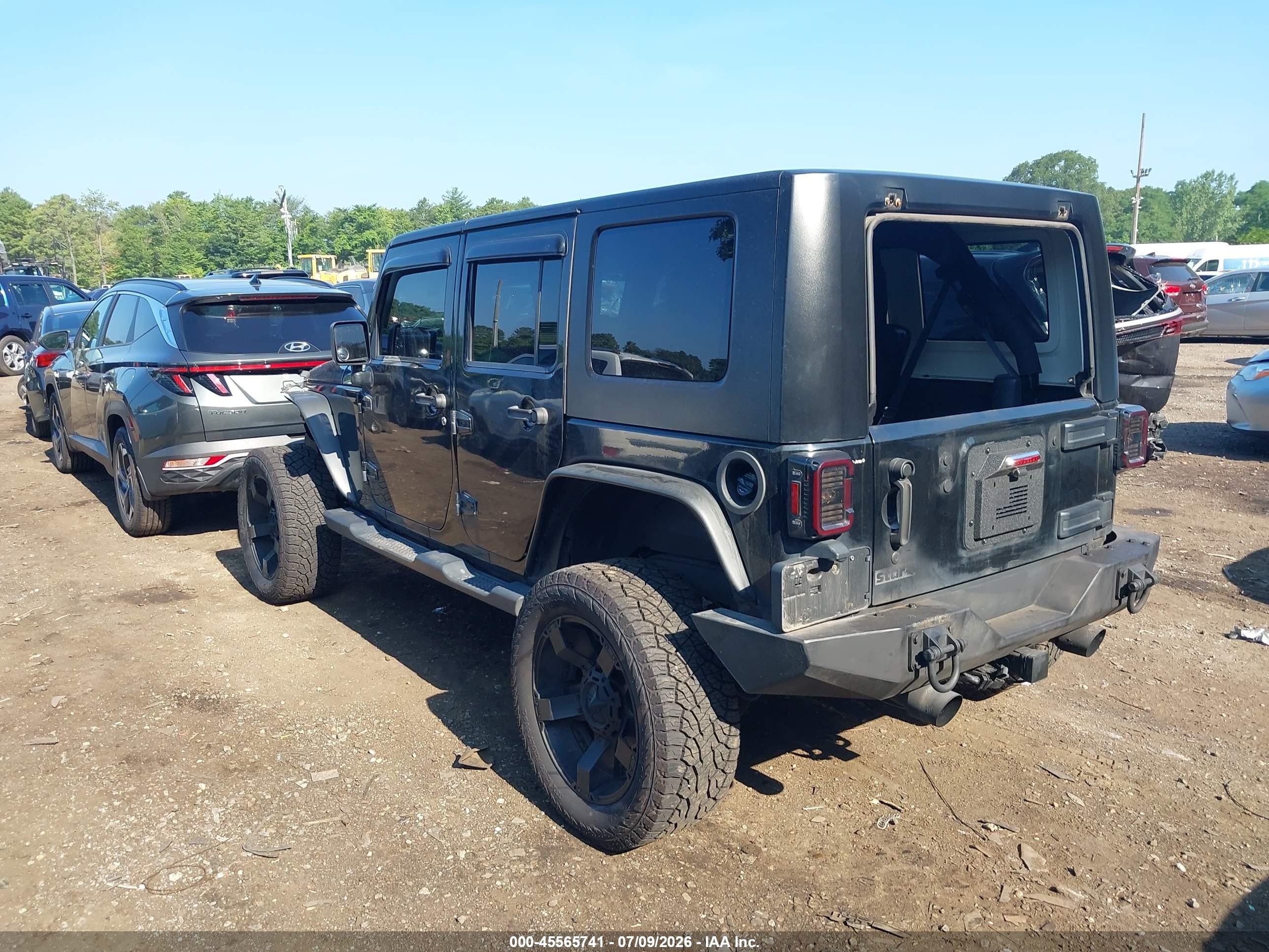 2007 Jeep Wrangler Unlimited X Black vin: 1J4GA39167L148083