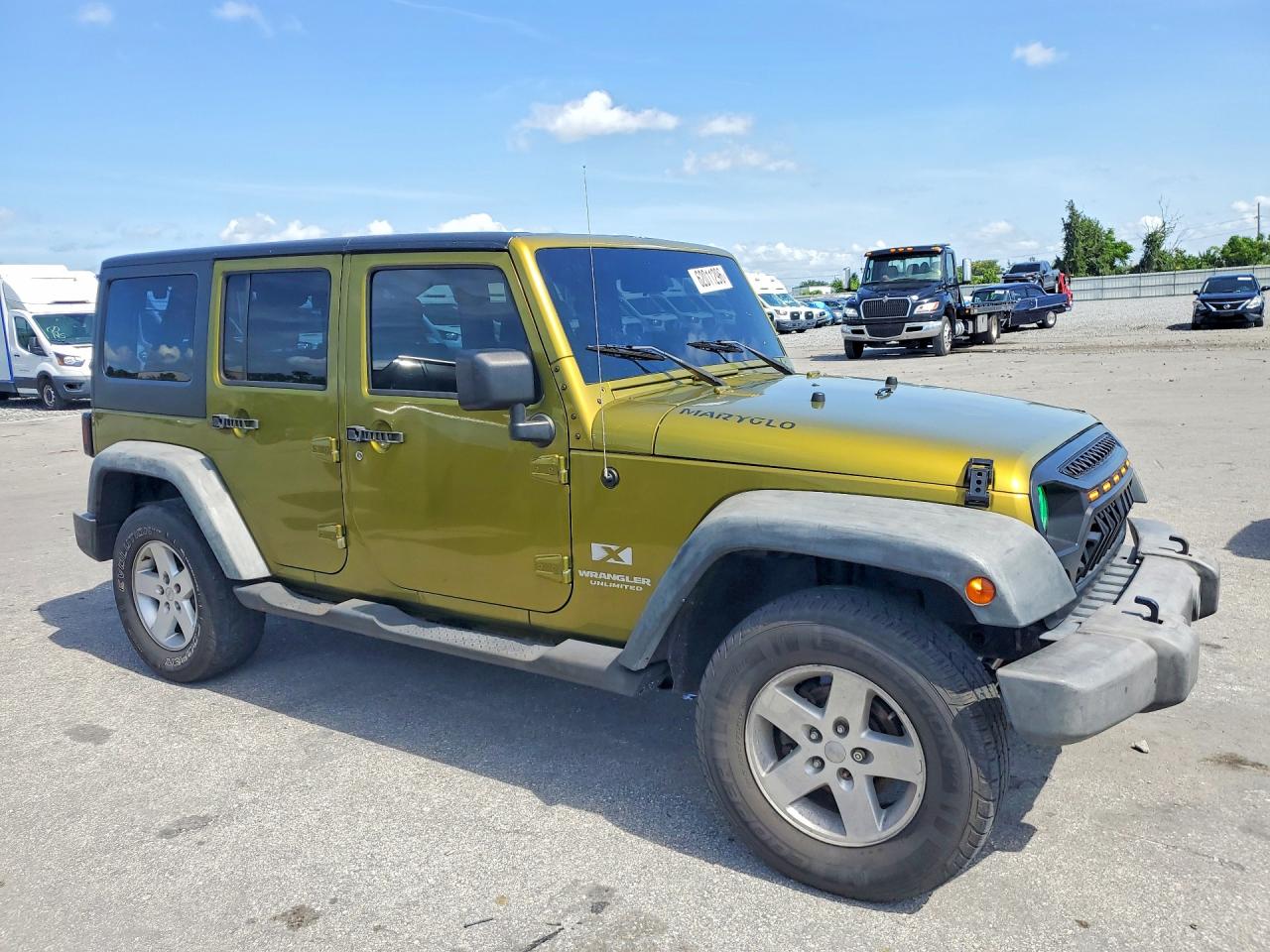 2007 Jeep Wrangler X Green vin: 1J4GA39167L190219