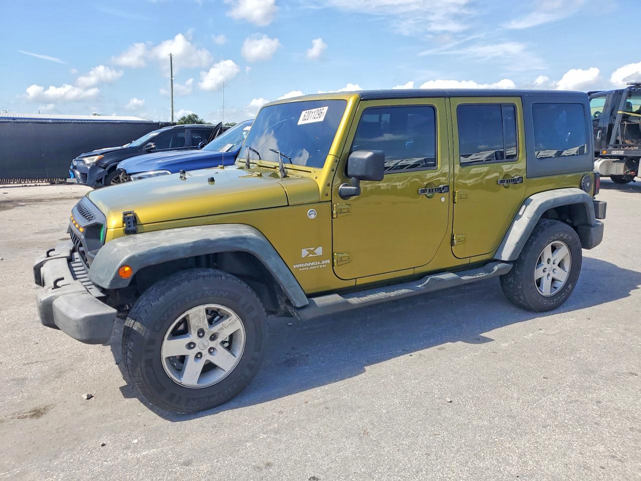 2007 Jeep Wrangler X Green vin: 1J4GA39167L190219