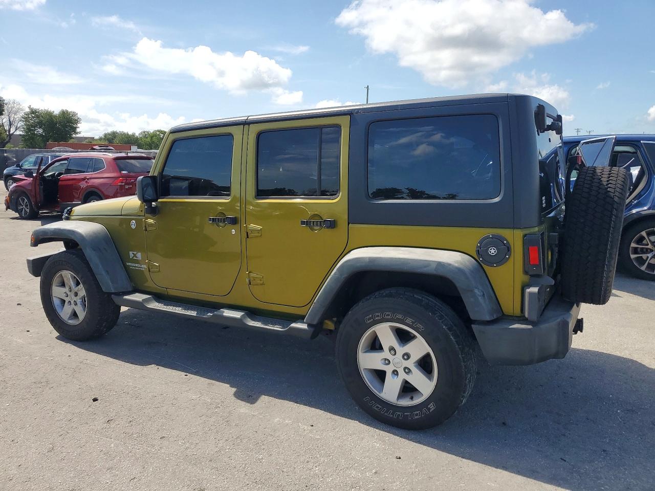 2007 Jeep Wrangler X Green vin: 1J4GA39167L190219