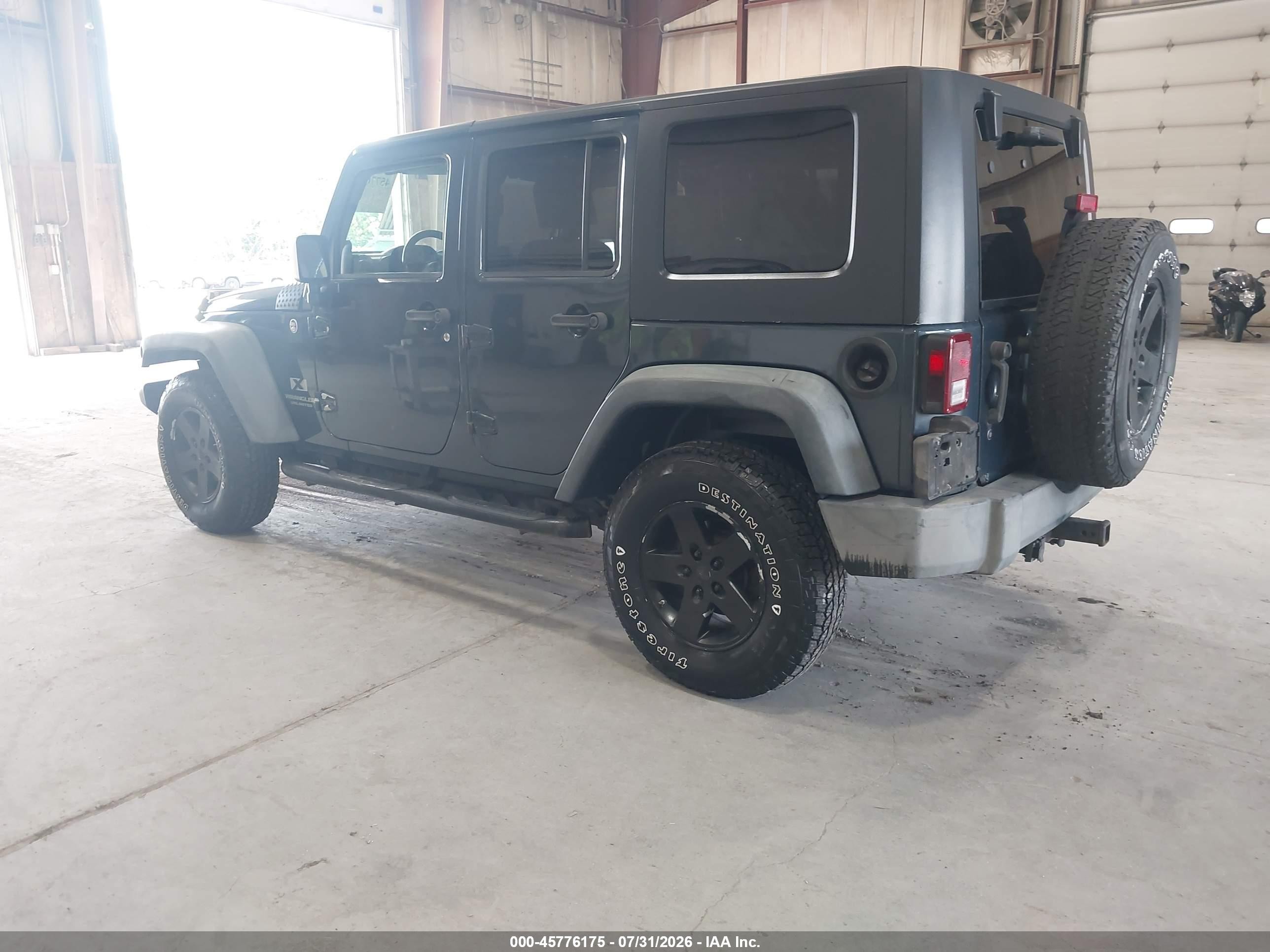 2008 Jeep Wrangler Unlimited X Blue vin: 1J4GA39168L519793