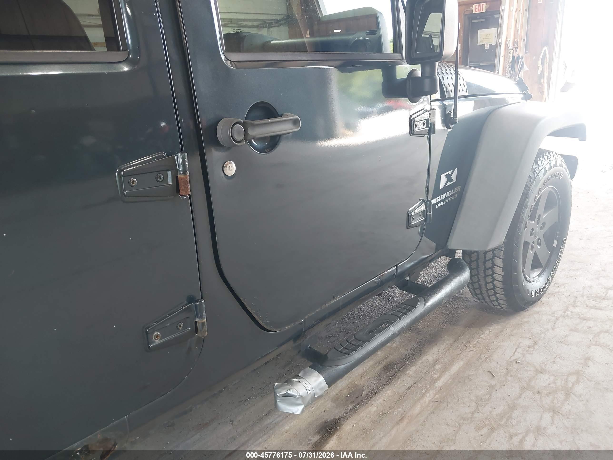 2008 Jeep Wrangler Unlimited X Blue vin: 1J4GA39168L519793
