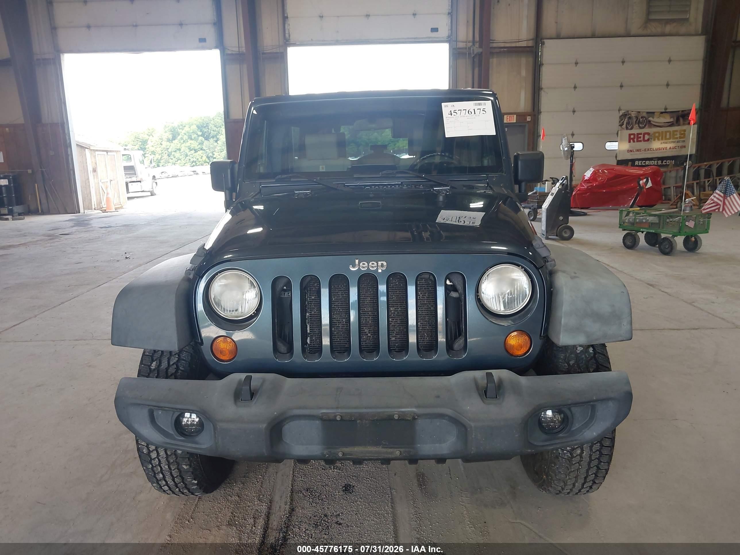 2008 Jeep Wrangler Unlimited X Blue vin: 1J4GA39168L519793