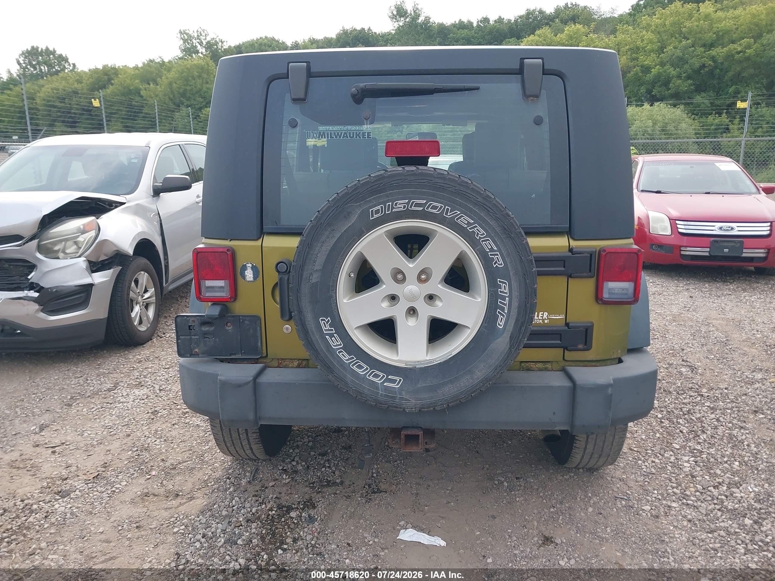 2008 Jeep Wrangler Unlimited X Green vin: 1J4GA39178L541706