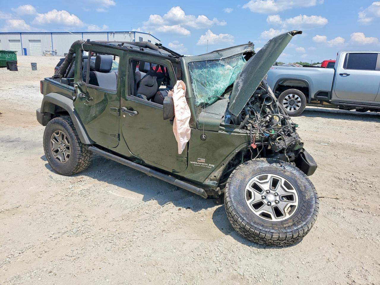 2008 Jeep Wrangler Unlimited X Зеленый vin: 1J4GA39178L574589
