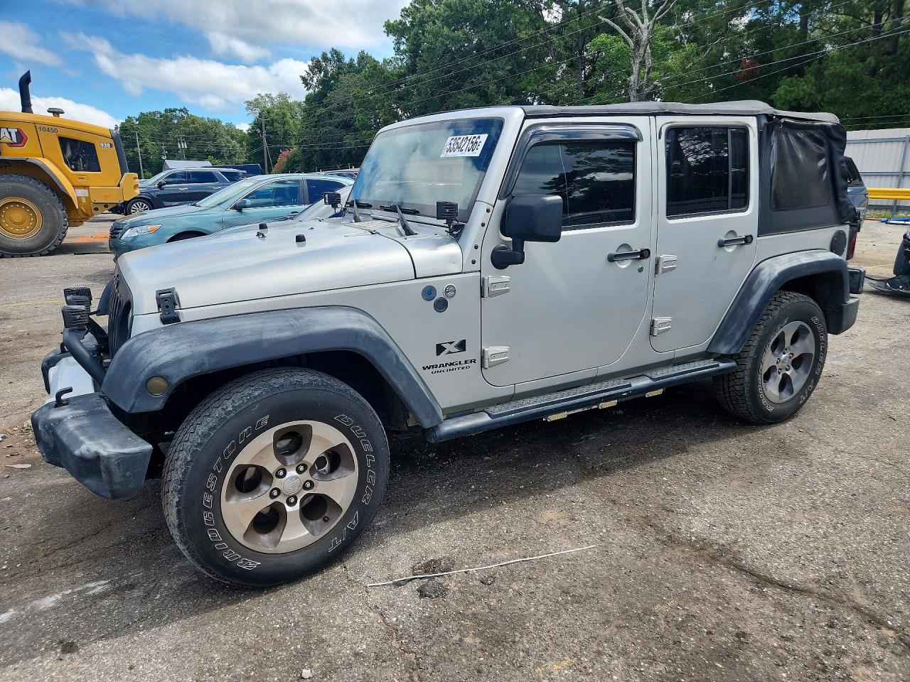 2007 Jeep Wrangler X Silver vin: 1J4GA39187L123203
