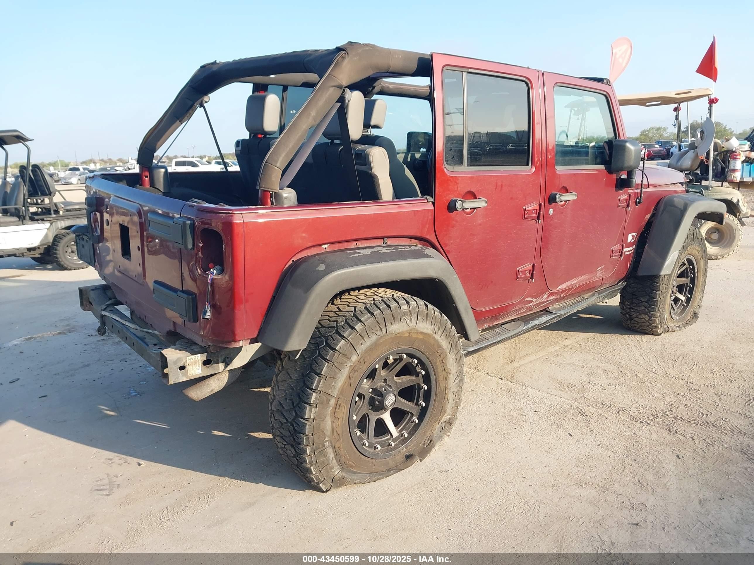 2007 Jeep Wrangler Unlimited X Темно-бордовый vin: 1J4GA39187L140227