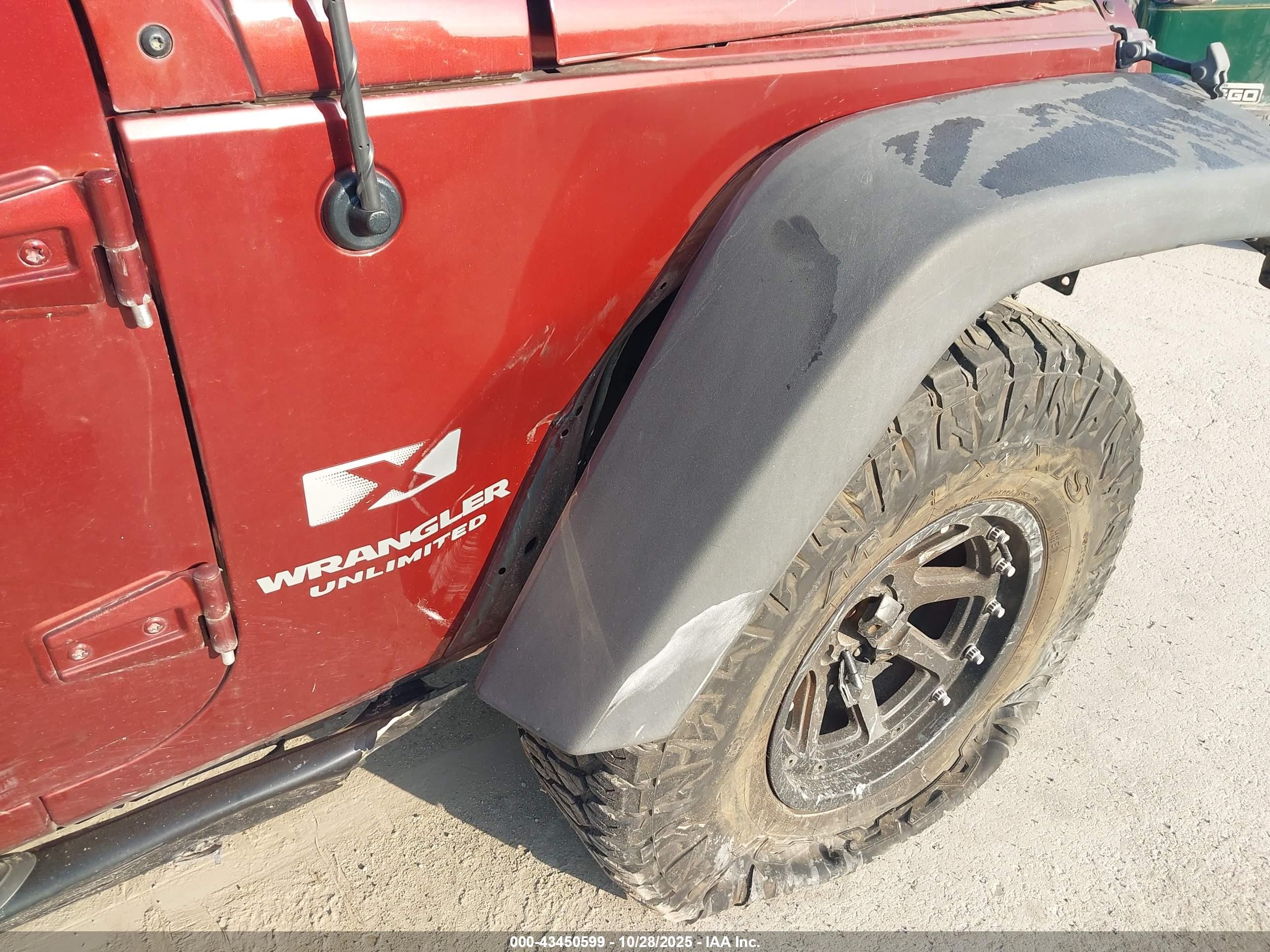 2007 Jeep Wrangler Unlimited X Темно-бордовый vin: 1J4GA39187L140227