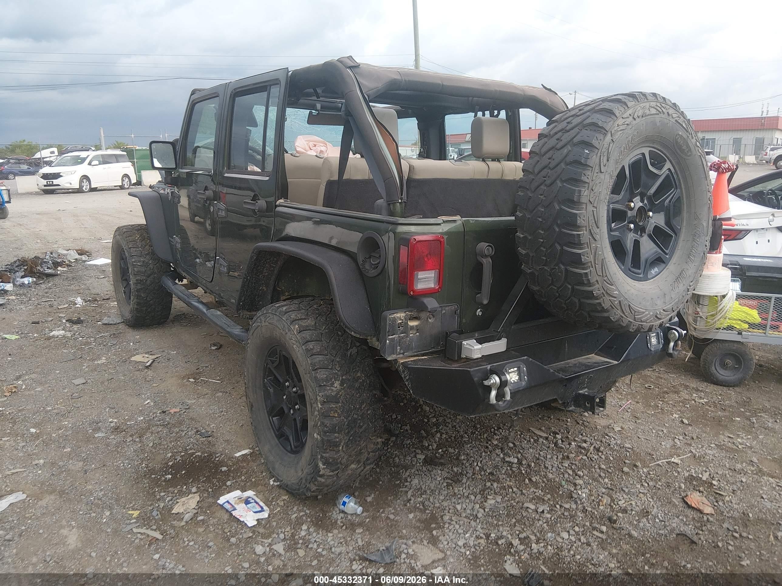 2008 Jeep Wrangler Unlimited X Green vin: 1J4GA39188L523196