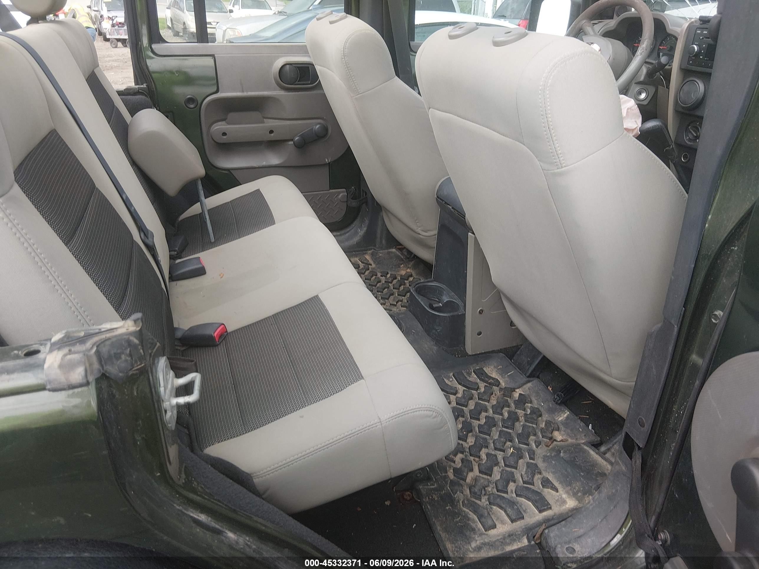 2008 Jeep Wrangler Unlimited X Green vin: 1J4GA39188L523196