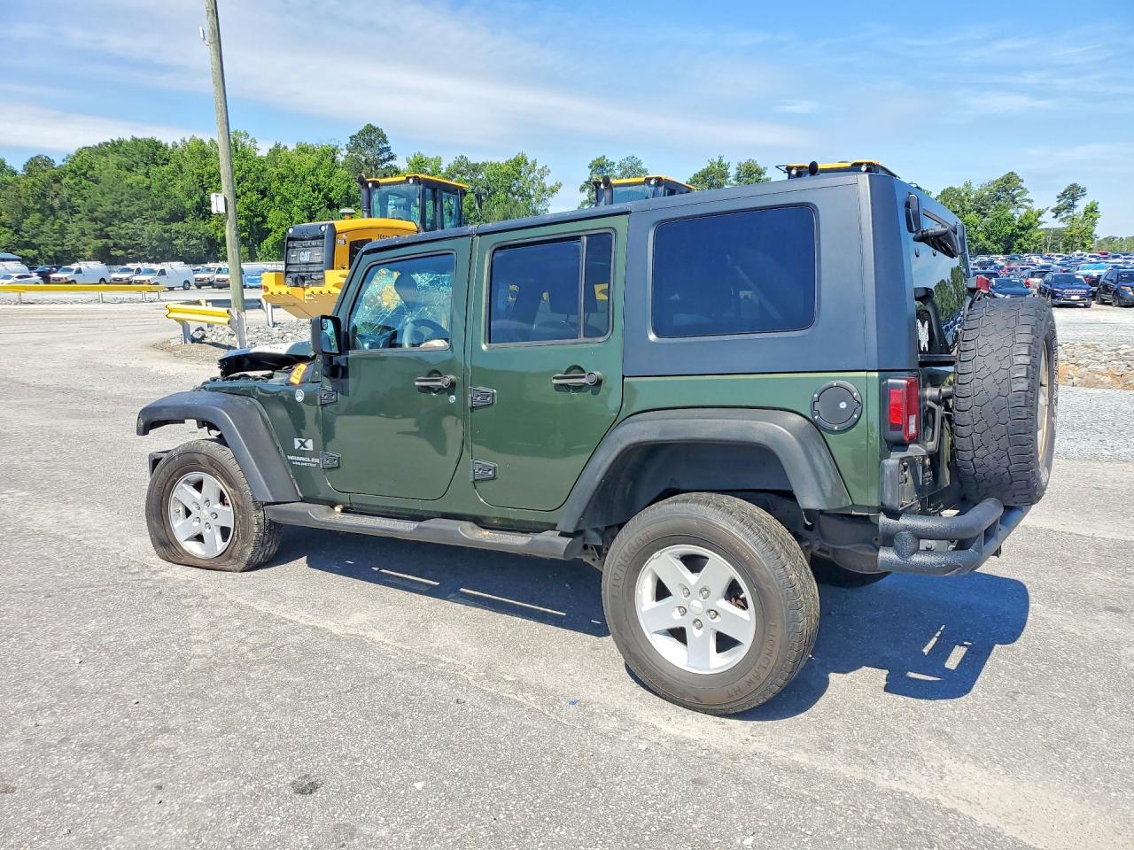2008 Jeep Wrangler Unlimited X Green vin: 1J4GA39188L564184