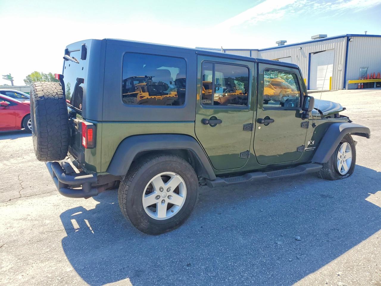 2008 Jeep Wrangler Unlimited X Green vin: 1J4GA39188L564184
