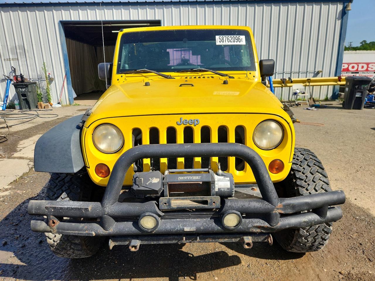 2008 Jeep Wrangler Unlimited X Yellow vin: 1J4GA39188L650515