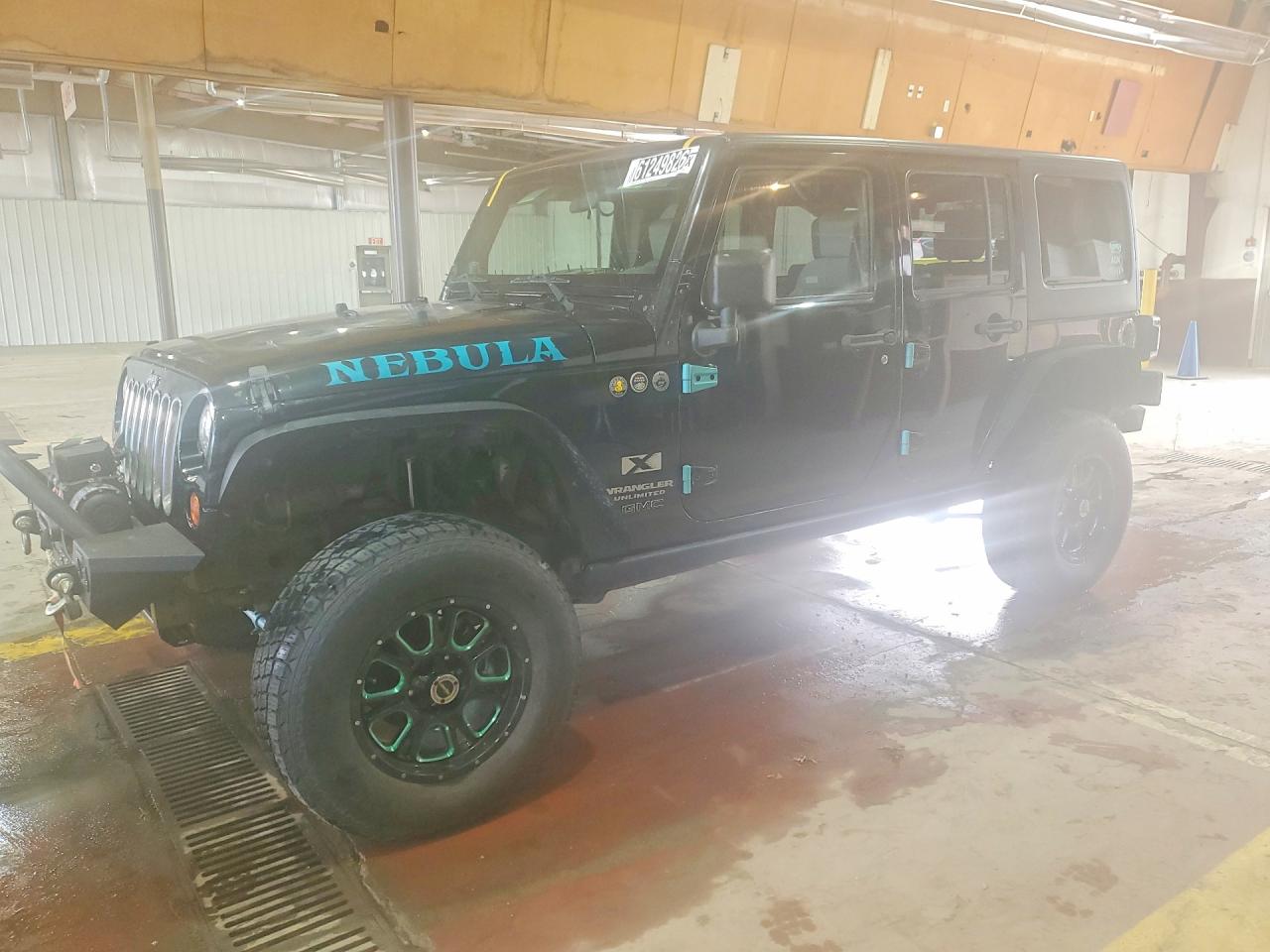 2009 Jeep Wrangler Unlimited X Black vin: 1J4GA39189L790677