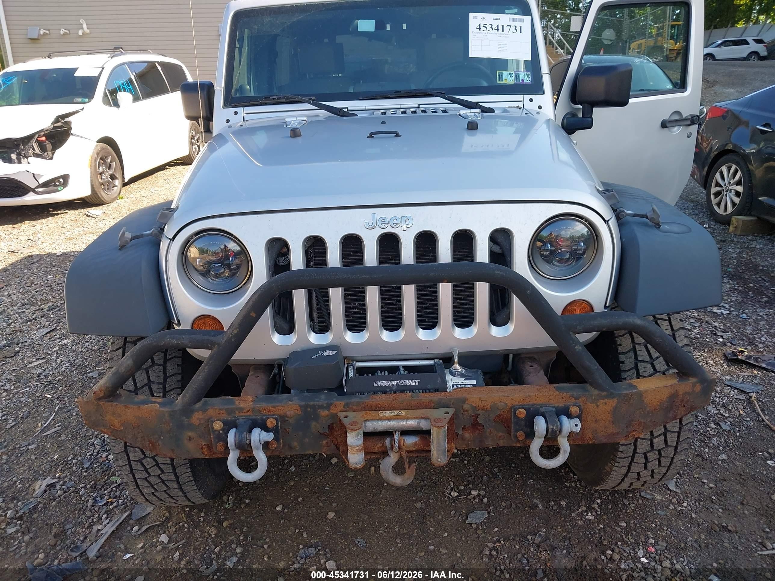 2008 Jeep Wrangler Unlimited X Gray vin: 1J4GA39198L617782
