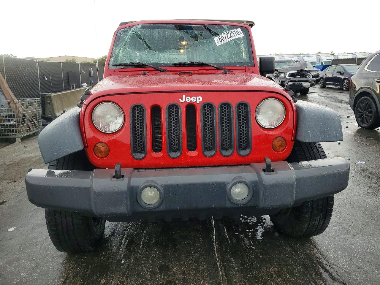 2009 Jeep Wrangler Unlimited X Red vin: 1J4GA39199L751242