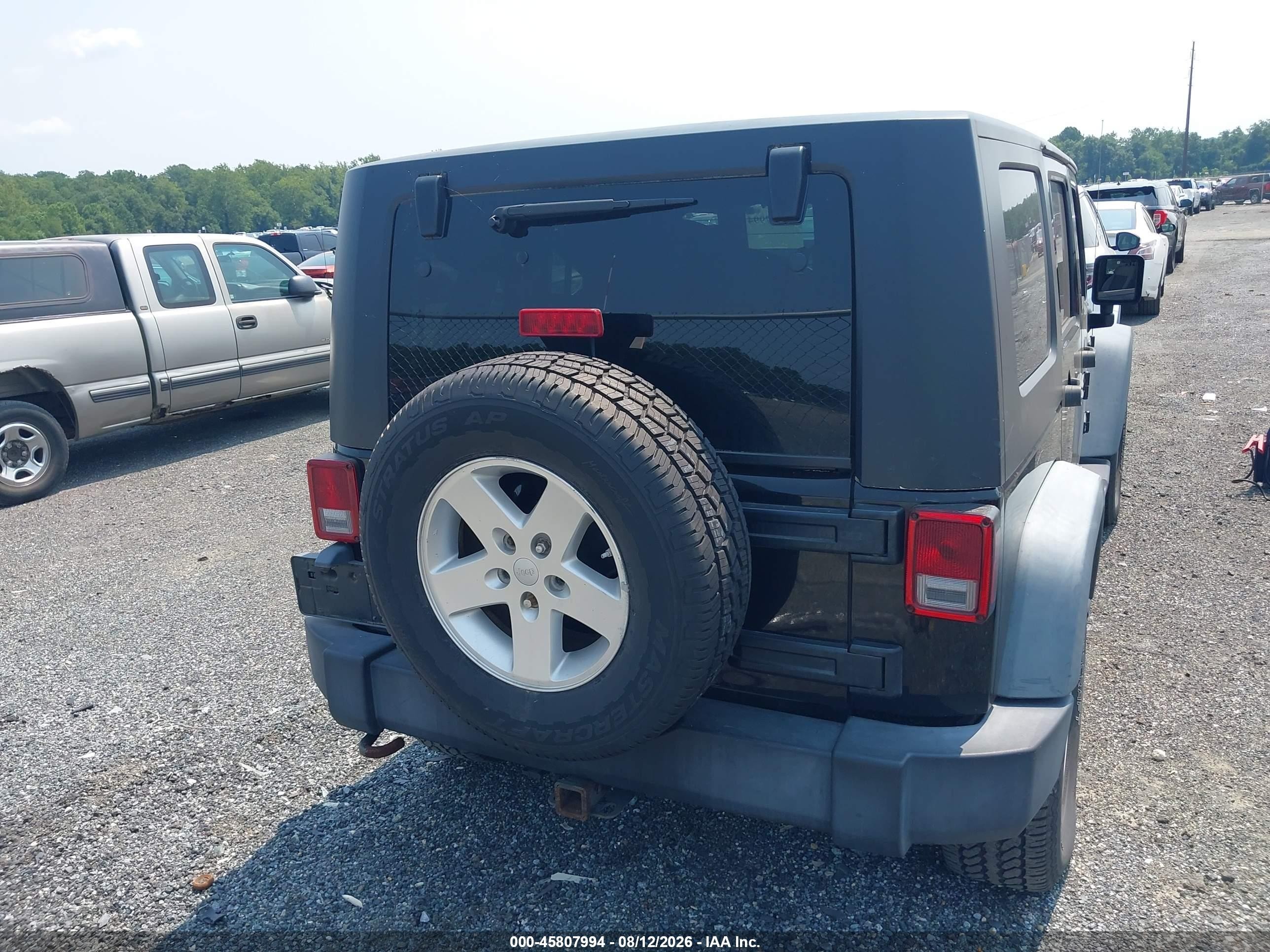 2009 Jeep Wrangler Unlimited X Black vin: 1J4GA39199L773063