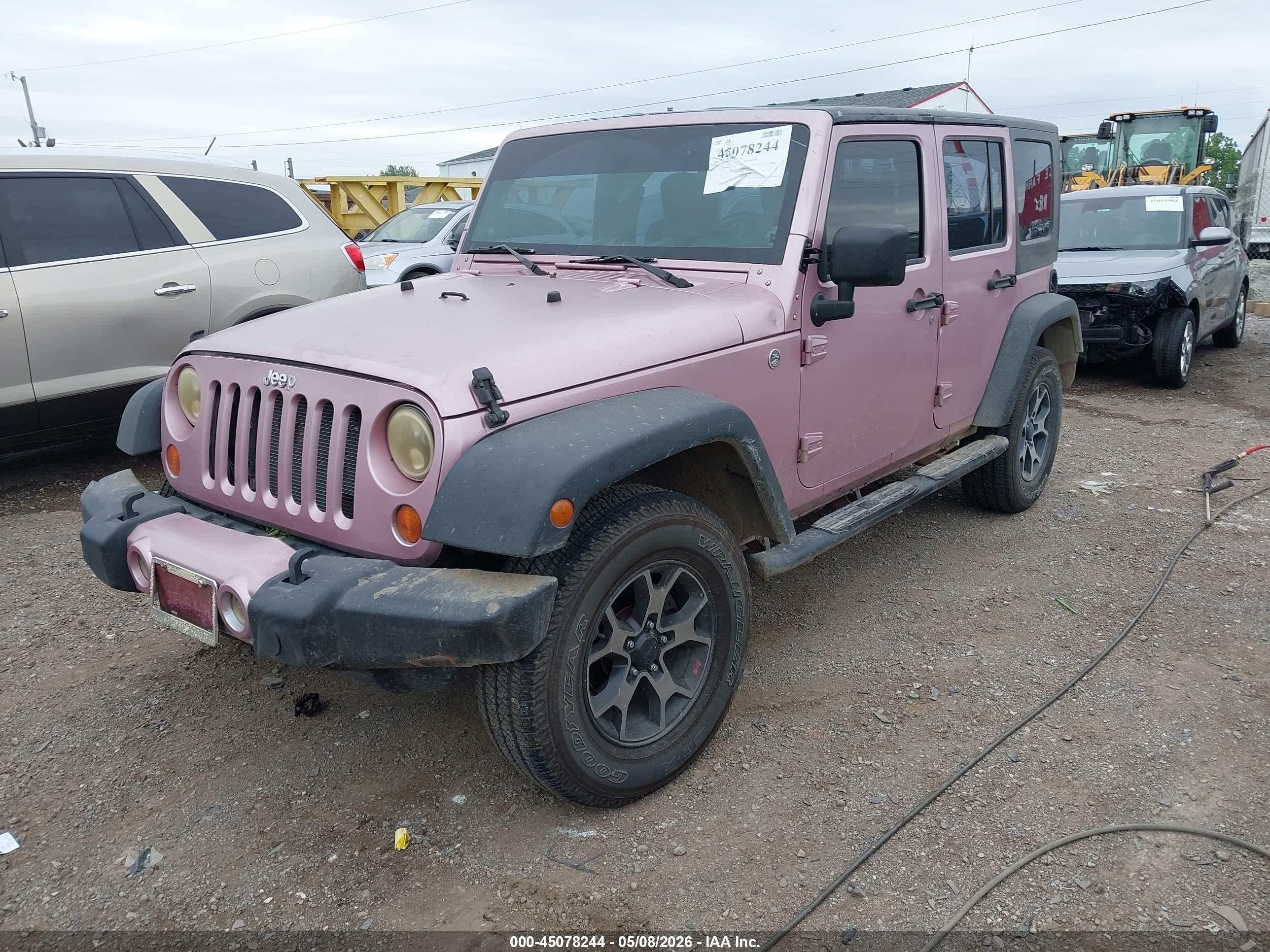 2007 Jeep Wrangler Unlimited X Розовый vin: 1J4GA391X7L171916