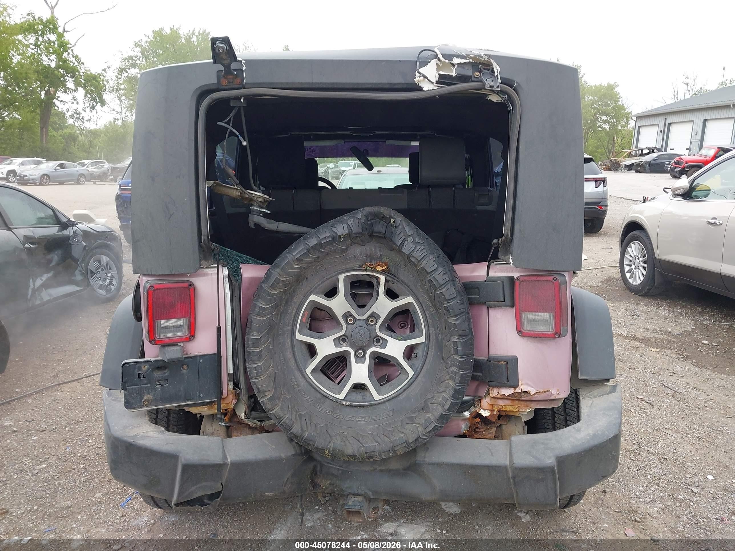 2007 Jeep Wrangler Unlimited X Розовый vin: 1J4GA391X7L171916